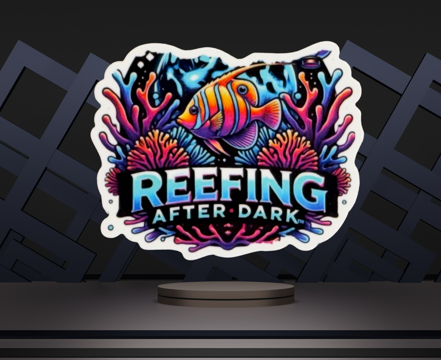 Reefing After Dark Stickers