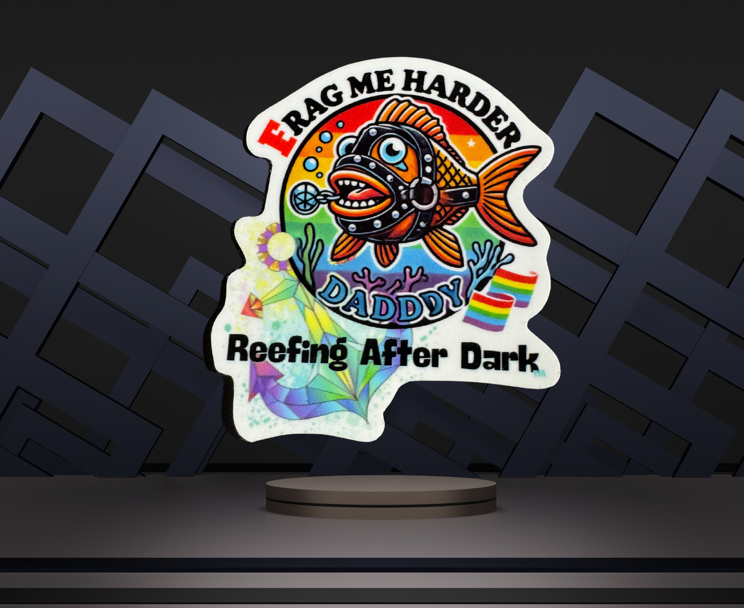 Reefing After Dark Stickers