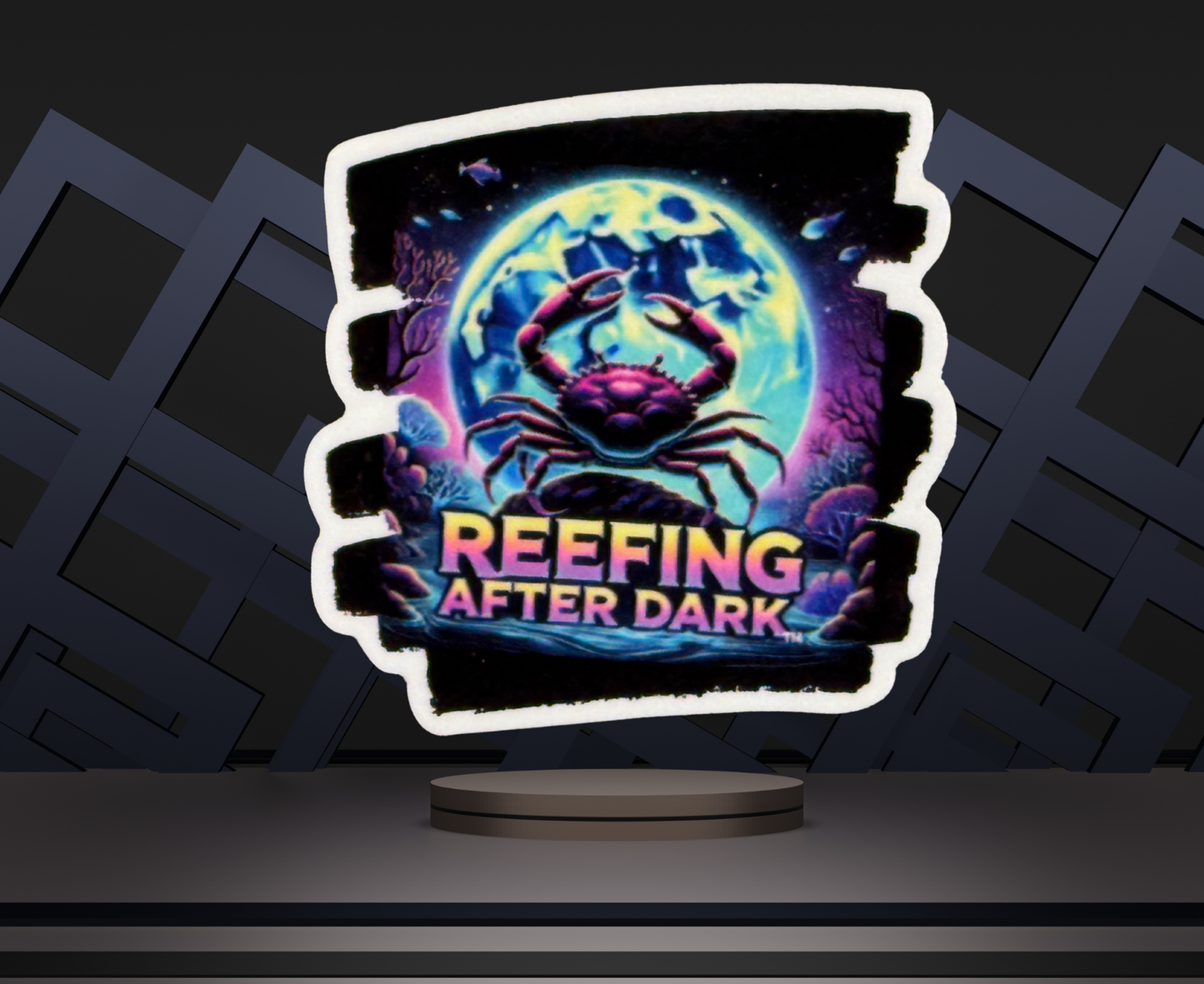 Reefing After Dark Stickers