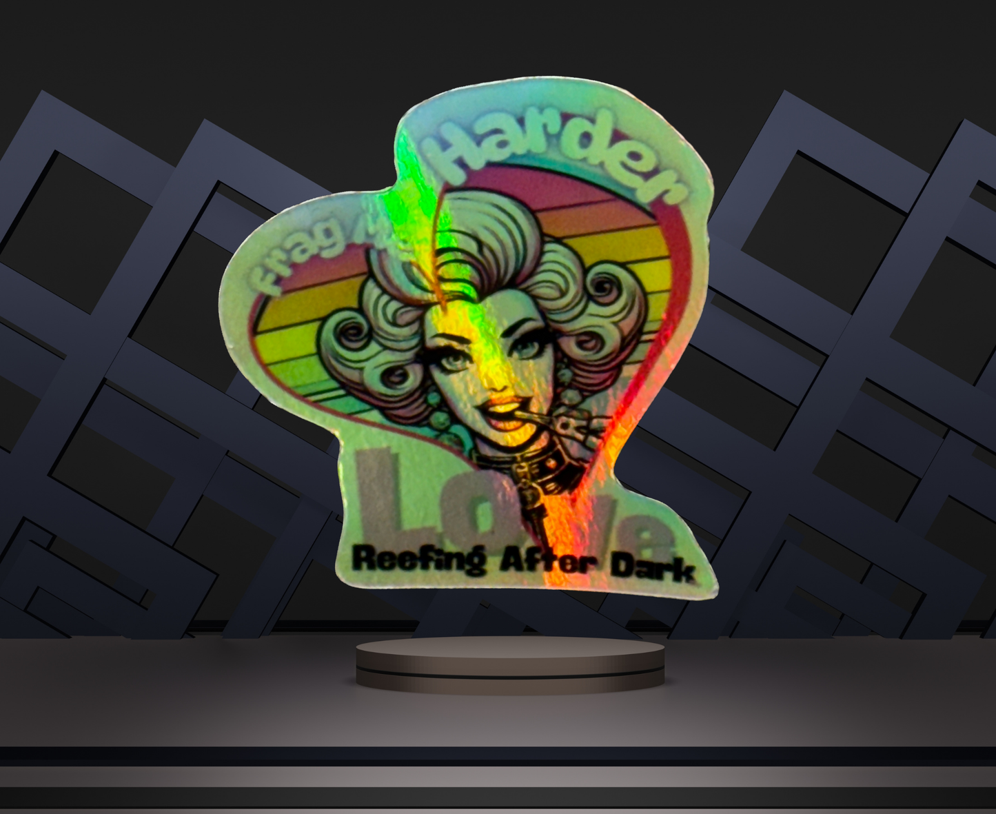 Reefing After Dark Stickers