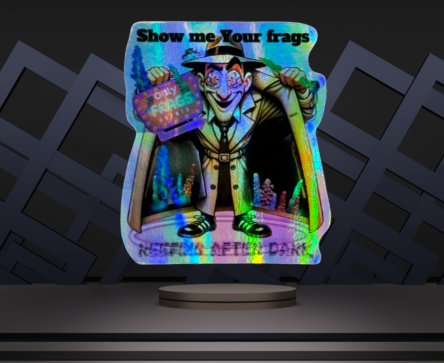 Reefing After Dark Stickers