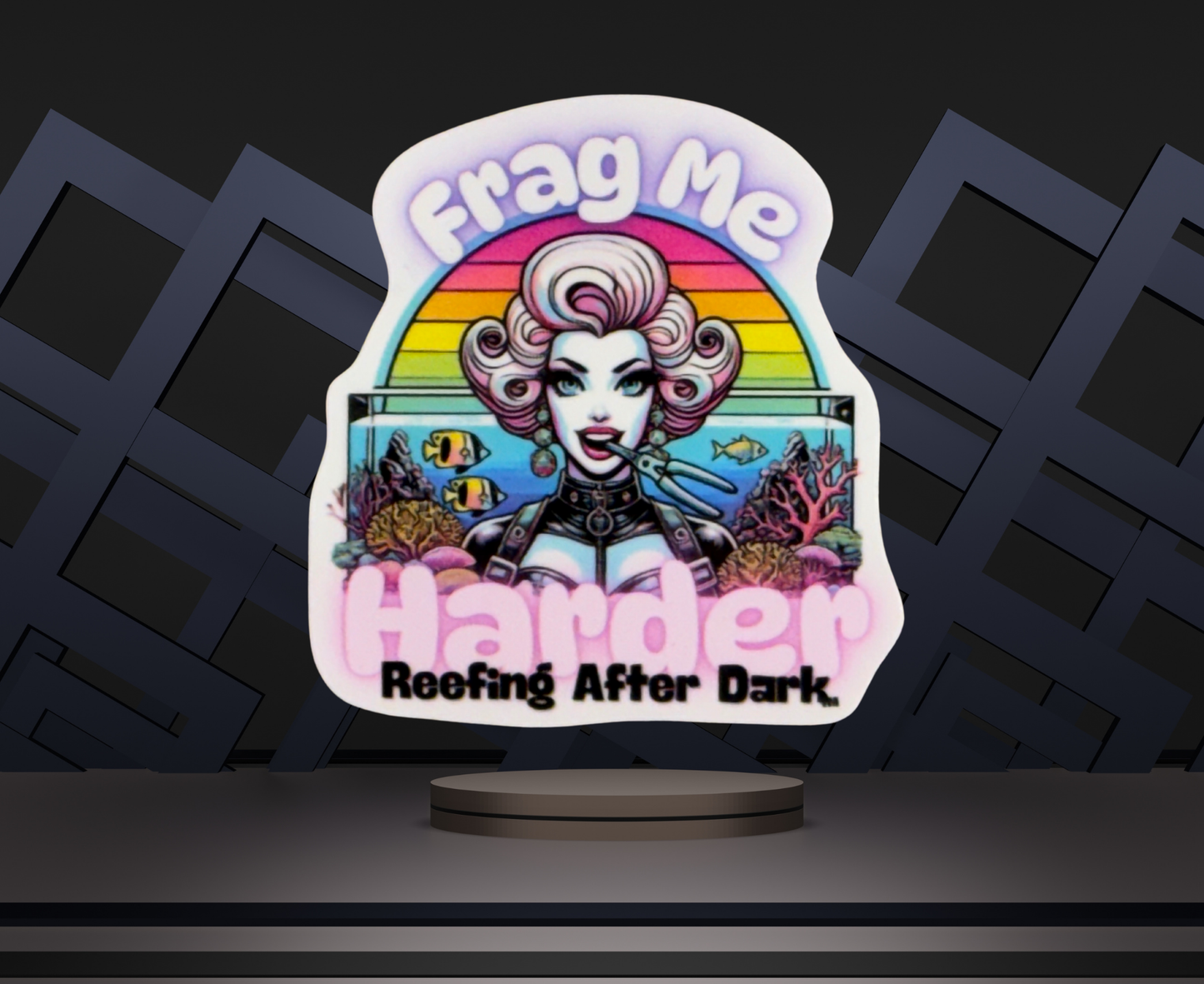 Reefing After Dark Stickers